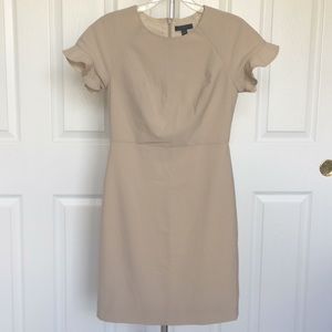 NWT J.Crew Ruffle Sleeve dress in Italian wool